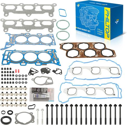 PHILTO PHS26336PT,ES71334,HS54736 Head Gasket Set Compatible with 2006 H3, 2004-2006 Colorado, 2004-2006 Canyon, 2006 i-350, 3.5L Head Gasket Kit with Bolts - 28PCS in Saudi Arabia