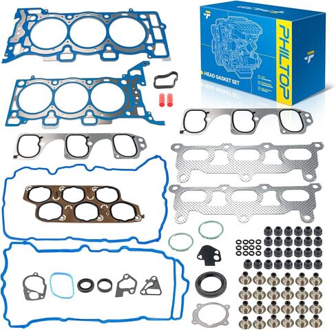 PHILTO PHS26336PT,ES71334,HS54736 Head Gasket Set Compatible with 2006 H3, 2004-2006 Colorado, 2004-2006 Canyon, 2006 i-350, 3.5L Head Gasket Kit with Bolts - 28PCS in Saudi Arabia