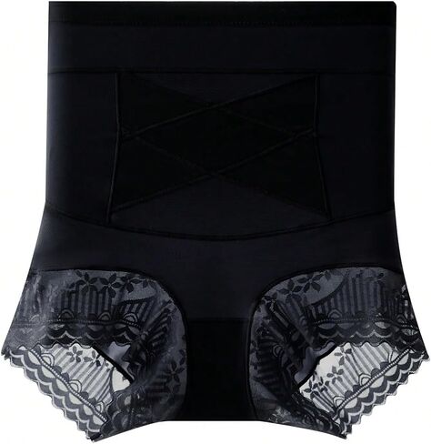 Women's High waisted Underwear, Lace-edged Abdominal-reduce And Buttock-enhance Underwear, Buttock stretch Shape, Body Shaper in Saudi Arabia