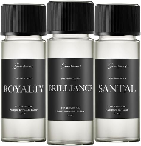 Top 3 Winter Scent Samples Collection Diffuser Oils | Aromatherapy Home Fragrance | Luxurious Scent with Notes of Cinnamon Vanilla, Balsam Fir, Winter Warmth, 20ml in Kuwait