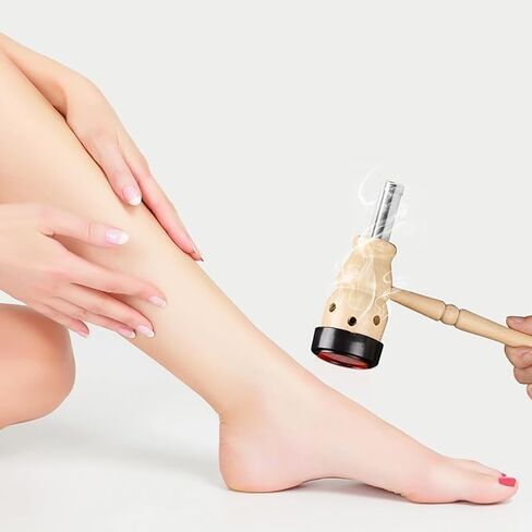 حامل موقد عصا موكسا، شرائط موكسا خشبية، صندوق حارس الكى، أداة تدليك نقاط الوخز للكي 葫芦灸 Ai Jiu 艾灸工具 in Kuwait