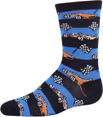 MeMoi Boys' Race Car Rayon from Rayon Crew Socks in Saudi Arabia
