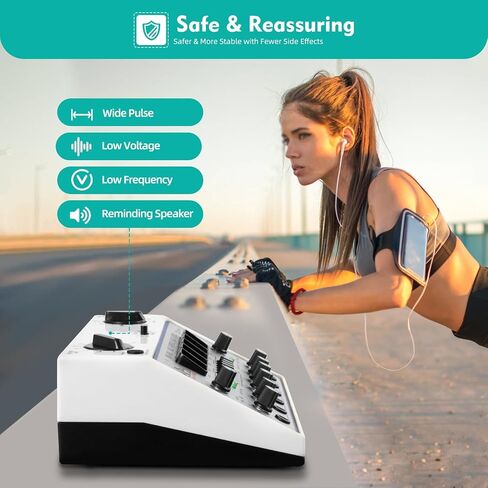 آلة تحفيز الوخز بالإبر الكهربائية Kwd808-I، الوخز بالإبر الكهربائية مع 5 عدد من الموجات ووظيفة التوقيت، 110-240 فولت، 50 هرتز، نبض أداة الوخز بالإبر الكهربائية (أبيض) in Kuwait