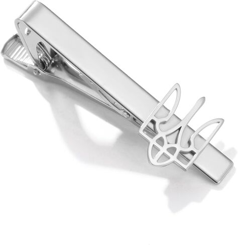 Dreamtimes Ukrainian Symbol Tie Clip Ukrainian Tie Clasp for Men Ukraine Trident Inspired Jewelry Ukraine Remembrance Tie Clip Patriotic Gift in Saudi Arabia