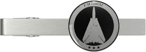 F-14 Tomcat Airplane Aircraft Carrier Movie Silver Tie Clip Tie Bar Veteran Gift in Saudi Arabia