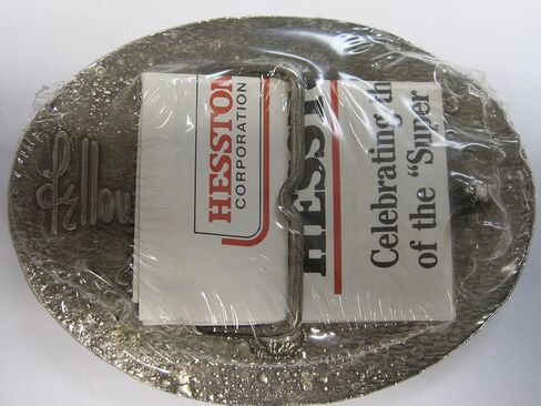 Hesston 1984 National Finals Rodeo Adult Belt Buckle New in Original Shrinkwrap in Saudi Arabia
