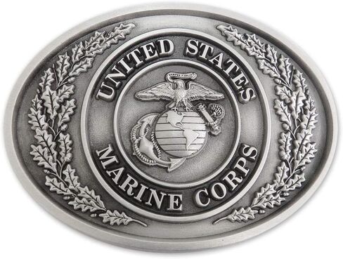 إنديانا ميتال كرافت US MARINE CORPS Crest تصميم تقليدي بإبزيم حزام بيوتر مصنوع في الولايات المتحدة الأمريكية in Kuwait
