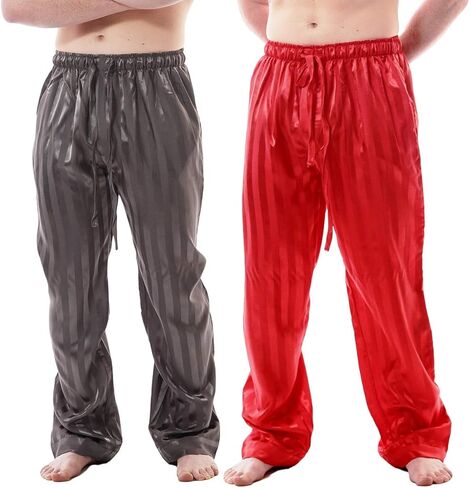 Up2date Fashion Men's Satin Lounge Pants Combo Pack in Saudi Arabia
