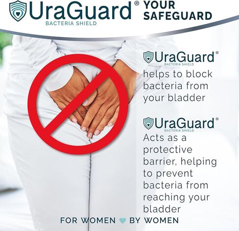 Bacteria Shield for Women, Protective Urethral Barrier for Dryness and Comfort, Ultra-Thin Shield for Use with Disposable Underwear and Briefs, Pack of 30 (Packaging May Vary) in Saudi Arabia