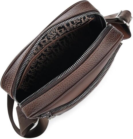 Cuadra Messenger Bag in Genuine Bovine Leather for Men Brown in Saudi Arabia