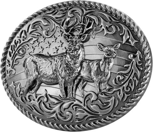 West style Cowboy Deer Belt Buckle for Men Western Cowgirl Rodeo Belt Buckles in Saudi Arabia