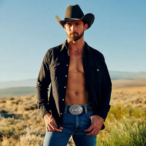 West style Cowboy Deer Belt Buckle for Men Western Cowgirl Rodeo Belt Buckles in Saudi Arabia