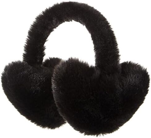 Niction Plush Heart Shaped Ear Muffs for Women Solid Windproof Winter Ear Warmer Covers Soft Fuzzy Earmuffs Cold Weather in Saudi Arabia