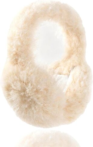 Winter Ear Muffs for Women Mens,Winter Faux Fur Earmuffs,Fluffy Cute Earmuffs,Foldable Earmuff Warmers Cold Outdoor in Kuwait