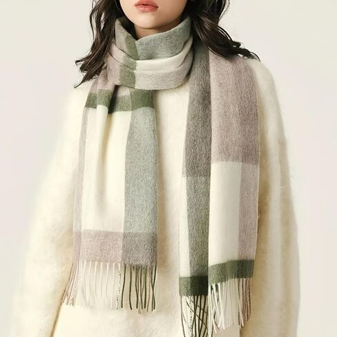 Cashmere Feel Tartan Plaid Scarf - Classic Winter Scarf for Men & Women, Scottish Heritage Holiday Gift in Saudi Arabia