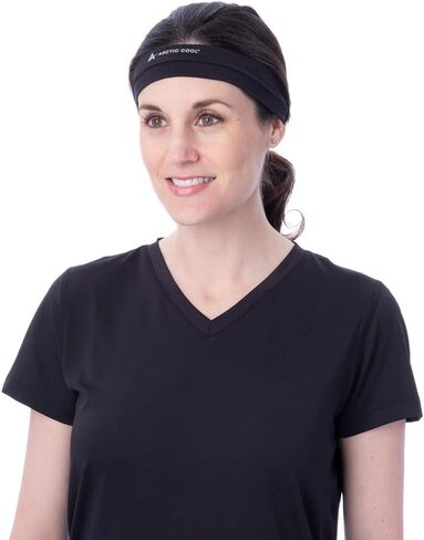 Arctic Cool Instant Cooling Sweatband - Moisture Wicking Cooling Headband for Men & Women - Sweat Absorbing & Cooling for Working Out, Running, Exercise, Yoga, Tennis, Basketball or Physical Activity in Kuwait
