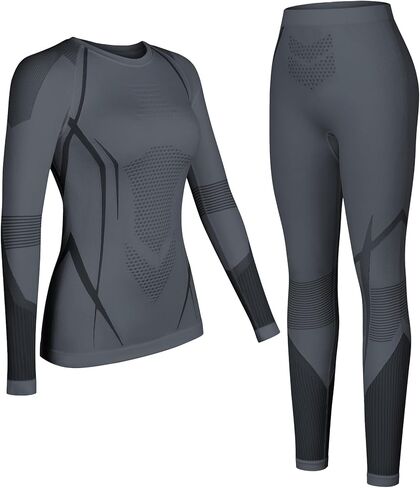 ATTRACO Womens Thermal Underwear Top and Bottom Sets Women Long Johns Warm Base Layer for Cold Weather in Kuwait