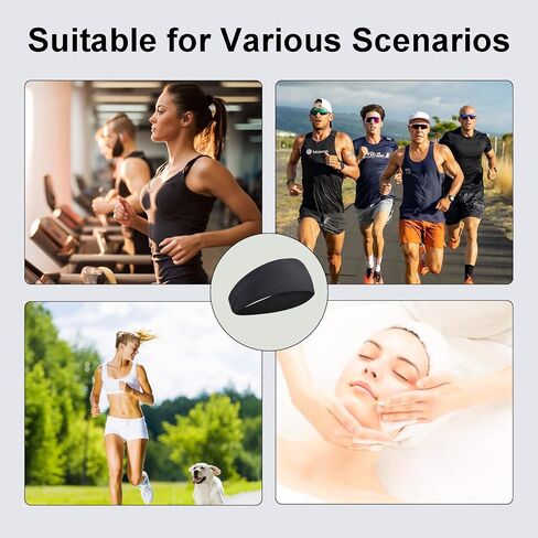 5 Pack Sports Headbands for Running, Cycling, Basketball, Football and Yoga, Men's and Women's Hairbands in Saudi Arabia