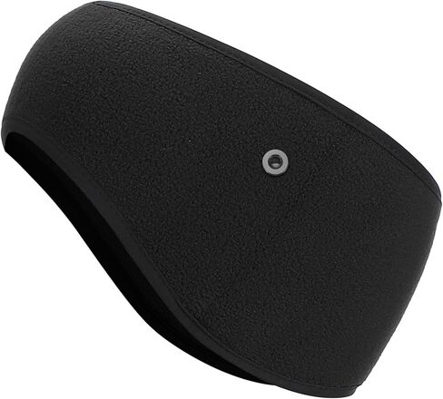 PATIKIL Ear Warmer Headband, Polar Fleece Ear Warmer Winter Stretchy Running Sweatband with Buttons for Jogging in Saudi Arabia