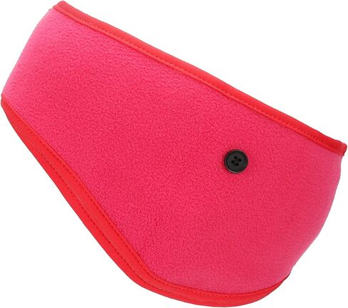 PATIKIL Ear Warmer Headband, Polar Fleece Ear Warmer Winter Stretchy Running Sweatband with Buttons for Jogging in Saudi Arabia