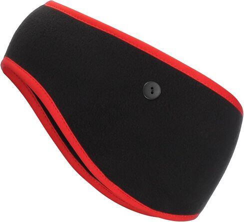 PATIKIL Ear Warmer Headband, Polar Fleece Ear Warmer Winter Stretchy Running Sweatband with Buttons for Jogging in Saudi Arabia