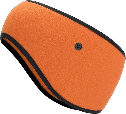 PATIKIL Ear Warmer Headband, Polar Fleece Ear Warmer Winter Stretchy Running Sweatband with Buttons for Jogging in Saudi Arabia