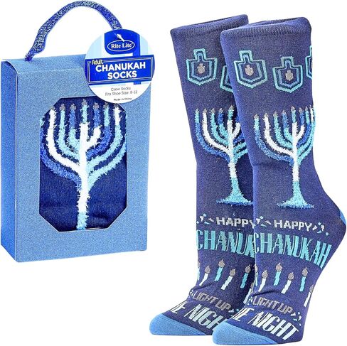 جوارب Rite Lite Chanukah، طاقم للبالغين، Happy Chanukah، منقوشة in Saudi Arabia