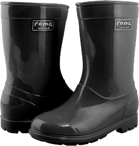 Kid's Rain Boots ABEL by Roma Boots, Versatile Vegan Rubber Rain Shoes, Comfortable Rain Boot, Comfortable Snow boot Waterproof Rain Shoes with Quick Dry Super Soft Lining - US Sizes in Saudi Arabia