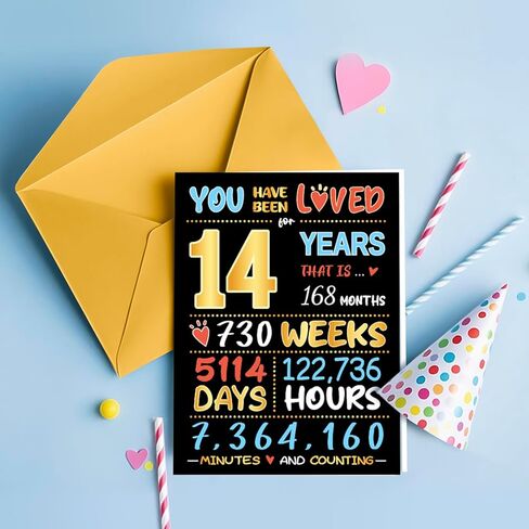 HAPPYPOP Gifts for 14 Year old Boy - Socks 14th Birthday Gift Ideas, Birthday Gift Card Tiger Eye Bracelet Set for Son Nephew in Saudi Arabia