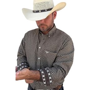 قميص Drover Cowboy Threads للرجال بأكمام طويلة، من سلسلة Signature Series in Kuwait