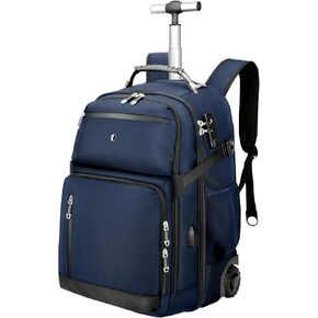 Vacuum Rolling Backpack,50L Roller Travel Laptop Backpack with Anti-Theft,rolling backpack for travel,Water-Resistant Carry-On Luggage,Business and Commuting (A) in Kuwait