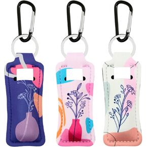 Keychain Holder for Chapstick Lipstick Lip Gloss Cute Lip Balm Keychain Holder with Clip in Saudi Arabia