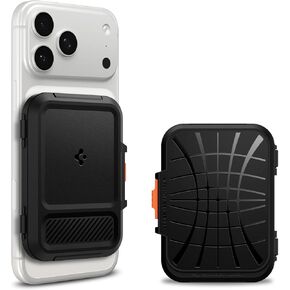 Spigen Tintap (MagFit+) Hard Shell Magnetic Wallet Card Holder Designed for MagSafe Wallet Compatible with iPhone 16 iPhone 15 iPhone 14 iPhone 13 iPhone 12 Models MagSafe Accessories - Black in Saudi Arabia