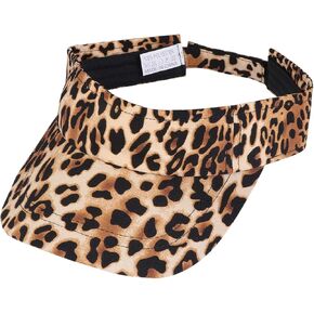 KESYOO Unisex Leopard Print Sun Visor Hat Adjustable Baseball Cap Empty Top Golf Tennis Visor for Outdoor Sports Summer Beach in Saudi Arabia