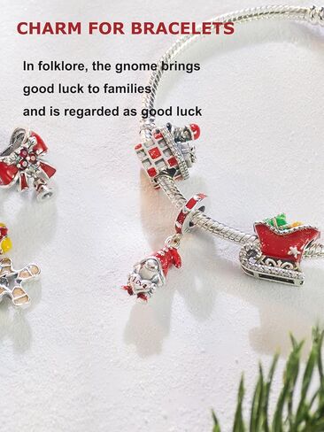 Birthday Fashion Love Heart Dangle Charm for Bracelet Plated Silver Bracelets Charms and Necklace Pendant Bead Charms Jewelry Present for Grandma Daughter Wife Friend Sister in Kuwait