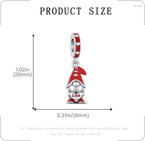 Birthday Fashion Love Heart Dangle Charm for Bracelet Plated Silver Bracelets Charms and Necklace Pendant Bead Charms Jewelry Present for Grandma Daughter Wife Friend Sister in Kuwait