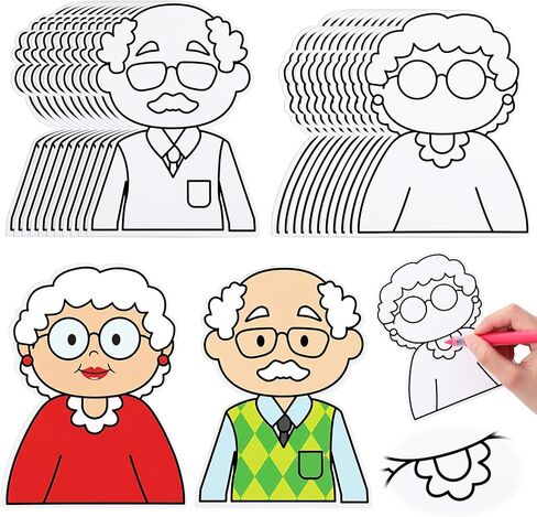 Moinchore 48 PCS عيد الأم يوم باقة زهرة الملون الخاص بك عيد الأم الورقية باقة زهرة التلوين DIY الحرف اليدوية السعداء أفضل هدايا أمي للمرأة in Kuwait