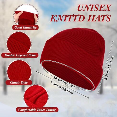 90 Pcs Hats Scarves Gloves Supplies Bulk Winter Beanies Red Grids Scarves Touchscreen Gloves for Men Women in Saudi Arabia