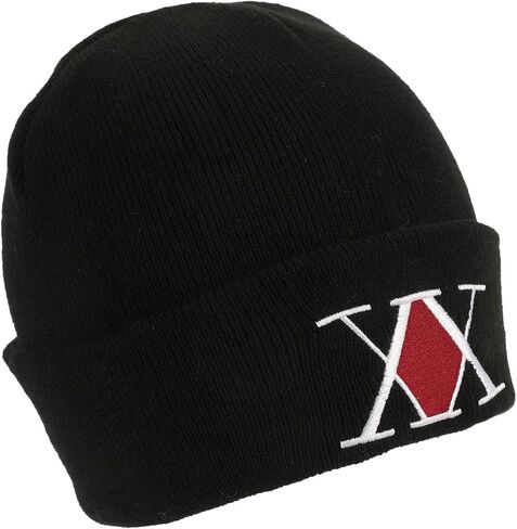Hunter X Hunter Embroidered Logo Black Cuff Beanie in Saudi Arabia