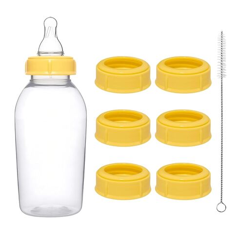 Replacement Collar Rings for Medela Baby Bottles 5oz & 8oz | 1 Count (Pack of 6) BPA Free | Compatible with Plastic & Glass Bottles | Mess Free No Leak or Spill in Kuwait