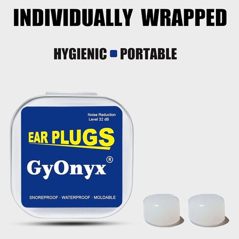 6 Pair Ear Plugs for Sleeping, Swimming, Concerts, Travel and Studying - Noise Cancelling Soft Silicone Ear Plugs for Kids & Adults, Waterproof Moldable Noise Reduction Earplugs with Case in Saudi Arabia