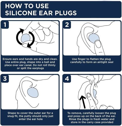 6 Pair Ear Plugs for Sleeping, Swimming, Concerts, Travel and Studying - Noise Cancelling Soft Silicone Ear Plugs for Kids & Adults, Waterproof Moldable Noise Reduction Earplugs with Case in Saudi Arabia