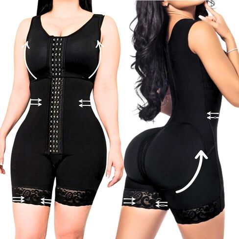 Colombian Stage 1 Faja with Bra – Post Surgery Shapewear BBL, Lipo 360, Tummy Tuck, Postpartum Recovery in Saudi Arabia
