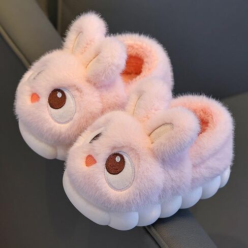 Little Kids Girls Slippers Boys Girls Fluffy Home Slippers Winter Warm Indoor Cute Bunny Shoes in Saudi Arabia