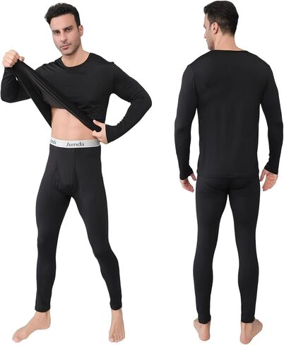 Long Johns Thermal Underwear for Men Fleece Lined Base Layer Set, Moisture Wicking Anti Odor in Saudi Arabia