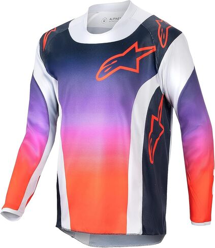 Alpinestars 3776924-736-L: Youth Racer Pneuma Jersey Blu/Mars Red/White Lg in Saudi Arabia