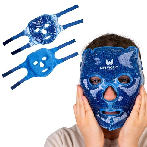 LIFE WORKS Gel Bead Blue Face Mask in Kuwait
