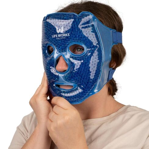 LIFE WORKS Gel Bead Blue Face Mask in Kuwait