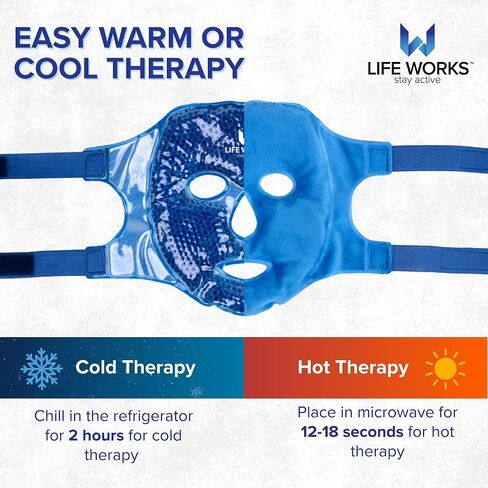 LIFE WORKS Gel Bead Blue Face Mask in Kuwait