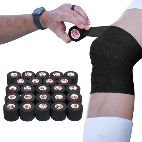 Cramer Eco-Flex Self-Stick Stretch Tape, Cohesive Tape, Flexible Elastic Sports Tape, Athletic Training Supplies, Easy Tear Self-Adherent Bandage Wrap, Bulk Cases, 6 Yard Rolls, Compression Tape in Saudi Arabia